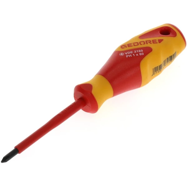 GEDORE 1612115 Tournevis Manuel (Rouge/Jaune, 95 Mm, 75 Mm, 82 G) – Image 2