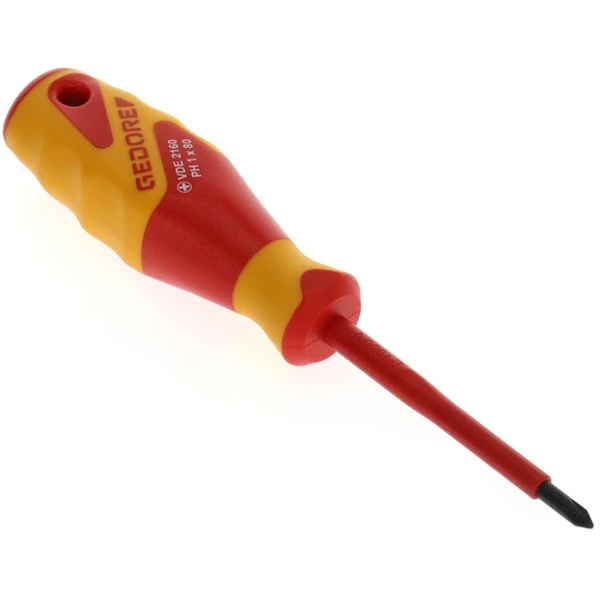 GEDORE 1612115 Tournevis Manuel (Rouge/Jaune, 95 Mm, 75 Mm, 82 G) – Image 5