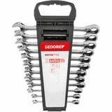 GEDORE R07105012 Clés à Fourche, Clé Plate (Chrome, 8,9,10,11,12,13,14,15,16,17,18,19 Mm, Chrome, Sulfate De Chondroïtine, 49 Mm, 1,57 Kg, 12 Pièce(s)) – Image 4