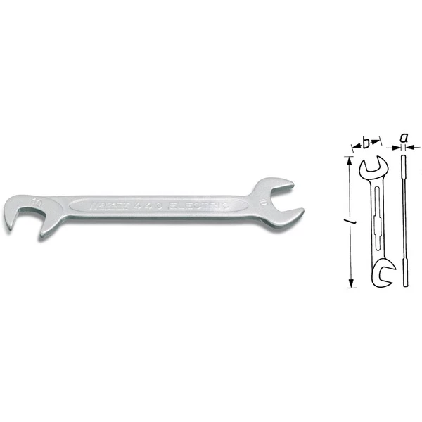 Hazet 440-5 Clé Plate (Chrome, Acier Inoxydable, 5 Mm, 1 Pièce(s))