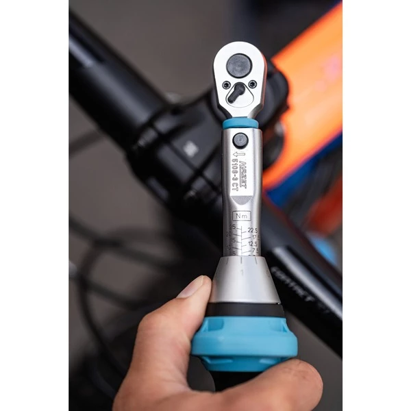 Hazet 5108-3CT Clé Dynamométrique (Bleu/Noir, Clé Dynamométrique à Cliquet, Mécanique, 1/4", 2,5 - 25 N·m, 3%, Noir/Bleu) – Image 5