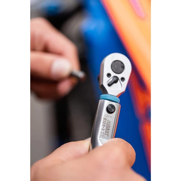 Hazet 5108-3CT Clé Dynamométrique (Bleu/Noir, Clé Dynamométrique à Cliquet, Mécanique, 1/4", 2,5 - 25 N·m, 3%, Noir/Bleu) – Image 6