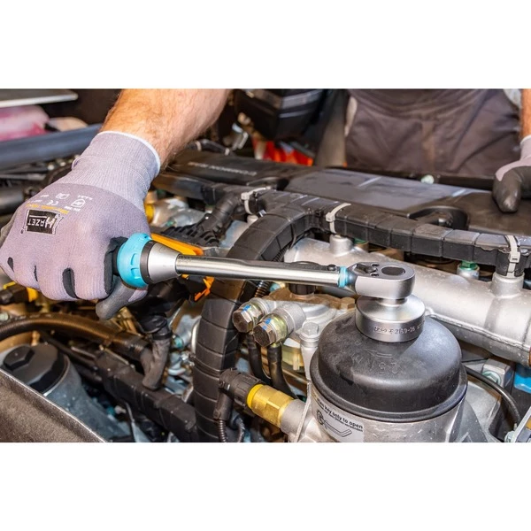 Hazet 5110-3CT Clé Dynamométrique (Bleu/Noir, Clé Dynamométrique à Cliquet, Mécanique, 3/8", 10 - 60 N·m, 3%, Acier) – Image 6