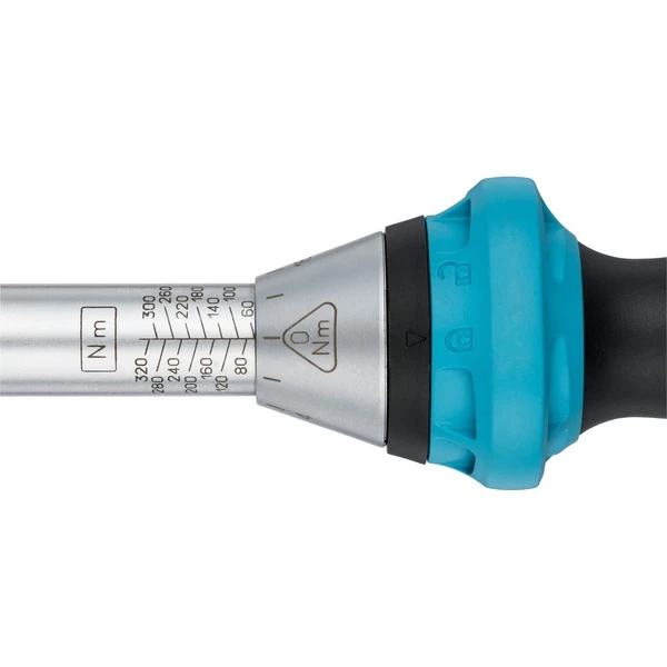 Hazet 5123-3CT Clé Dynamométrique (Bleu/Noir, Clé Dynamométrique à Cliquet, Mécanique, 1/2", 60 - 320 N·m, 3%, Noir/Bleu) – Image 3