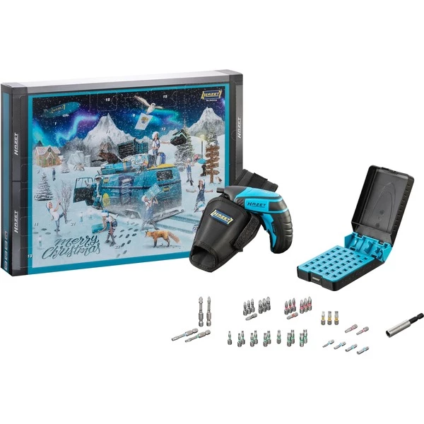 Hazet SANTATOOLS2022, Set D'outils (Bleu/Noir)