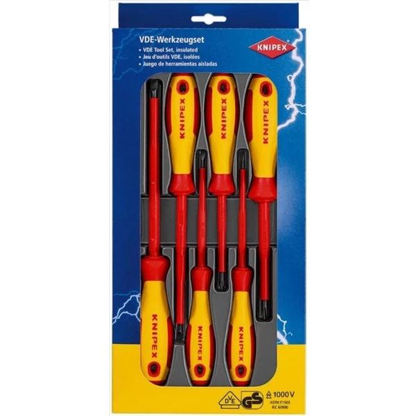 KNIPEX 00 20 12 V01, Tournevis (Rouge/Jaune)