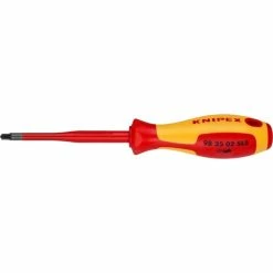 KNIPEX 98 25 02 SLS Tournevis Manuel Unique Tournevis Standard (Rouge/Jaune, 21,2 Cm, 90 G, Rouge/Orange)