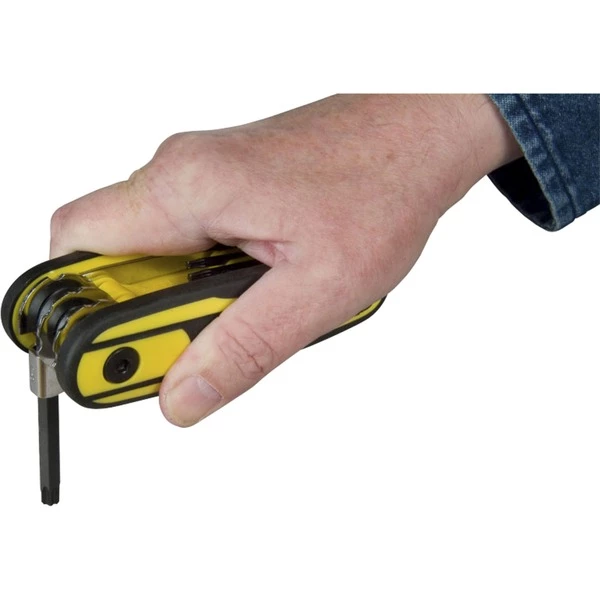 Stanley CLE MALE SUR SUPPORT VERROUILLABLE - JEU DE 8PCS FATMAX, Tournevis (Jaune/Noir, Clés Torx Pliables, T10,T15,T20,T25,T27,T30,T9, Noir, Jaune, Acier, 8 Pièce(s)) – Image 5