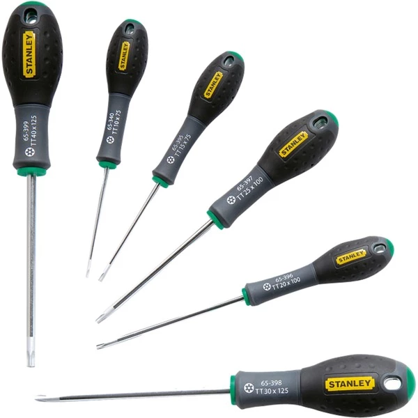 Stanley TOURNEVIS TAMPER TORX - JEU DE 6PCS FATMAX (Noir)