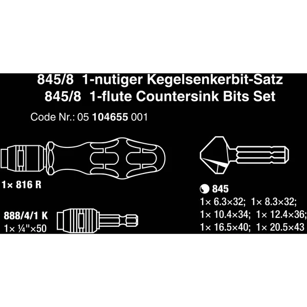 Wera 05104655001, Set D'embouts De Vissage (Noir/Vert) – Image 5