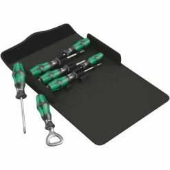 Wera 300/7 Set 2, Tournevis (Noir/Vert)