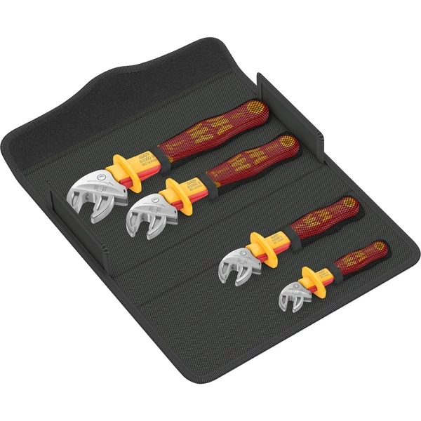 Wera 6004 Joker 4 Set 1 VDE, Clé Plate (Rouge/Jaune)