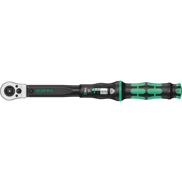Wera Click-Torque C 2 Push R/L, Clé Dynamométrique (Noir/Vert)