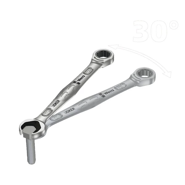 Wera EnsembleJoker Clés à Anneau Et Fourche Avec Râtelier 4 Pièces, Clé Plate (Largeur De Clé 10,13,17, 19) – Image 3