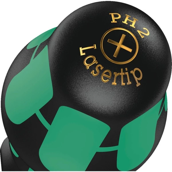 Wera Ensemble 6 Tournevis Kraftforme, Lasertrip 334/6 (Noir/Vert, Noir/Vert) – Image 3