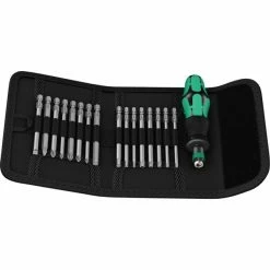 Wera Wera Ensemble D'embouts Kraftform Compacte 60, Set D'embouts De Vissage (Manche, Lames Interchangeables)