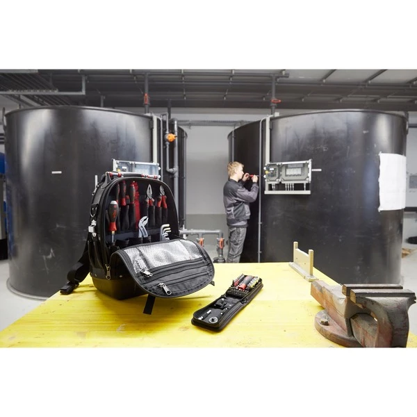 Wiha Set Sac à Dos D'outils L Mechanic, Set D'outils (Noir/Rouge, 65 Pièces) – Image 3