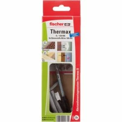 Fischer 045681 Vis Et Boulon 2 Pièce(s) M6, Cheville (Noir/gris, Vis, Bois, M6, Filetage Partiel, Acier Inoxydable, Gloss)