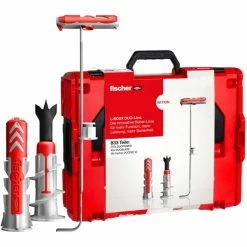 Fischer 558626, Cheville (Gris Clair/Rouge)