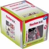 Fischer DUOPOWER 10 X 80 25 Pièce(s) 8 Cm, Cheville (Gris Clair/Rouge, Brique, Béton, Ciment Mousse, Plaque De Fibre Gypsum, Maçonnerie, Plaque De Plâtre, Nylon, 1 Cm, 8 Cm, 9 Cm, 25 Pièce(s)) – Image 3