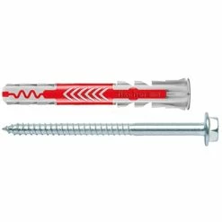 Fischer DUOPOWER 10x80 S, Cheville (Gris Clair/Rouge)