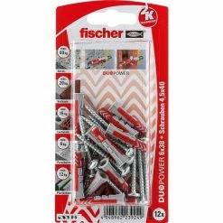Fischer DUOPOWER 6X30 S PH K DE, Cheville (Gris Clair/Rouge)