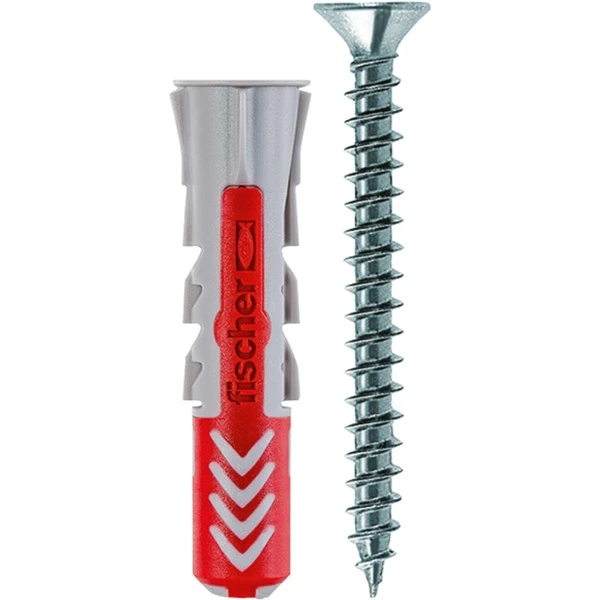 Fischer DUOPOWER 6x30 S LD, Cheville (Gris Clair/Rouge) – Image 2