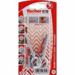 Fischer DUOPOWER 8x40 OH K, Cheville (Gris Clair/Rouge)