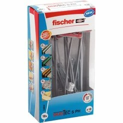 Fischer DUOTEC 10 S PH LD, Cheville (Gris Clair/Rouge)
