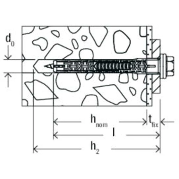Fischer DuoXpand 10x120 FUS R, Cheville (Gris Clair/Rouge) – Image 2
