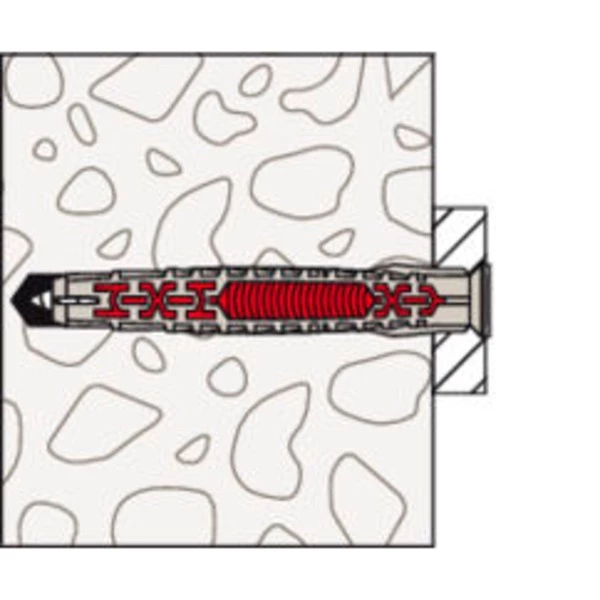 Fischer DuoXpand 8x120 T,, Cheville (Gris Clair/Rouge) – Image 5