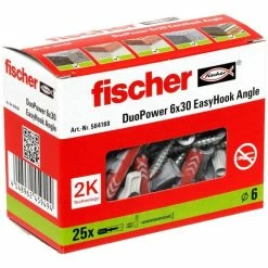 Fischer EasyHook Angle DuoPower 6x30, Cheville (Blanc)