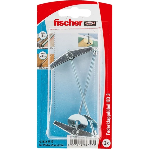 Fischer KD 3 K, Cheville (Argent)