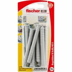 Fischer N 8x80/40 S K, Cheville (Gris)