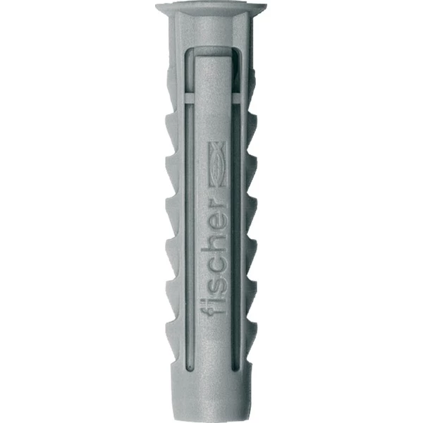 Fischer SX 12 X 60 Screw Anchors & Wall Plugs, Cheville (Gris Clair, Nylon, Gris, 6 Cm, 1,2 Cm, 8 Cm, 8 Mm)