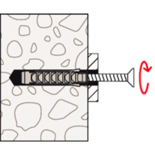 Fischer SX 16x80, Cheville (Gris Clair) – Image 5