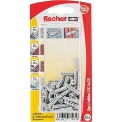 Fischer SX 4x20 K 50, Cheville (Gris Clair)