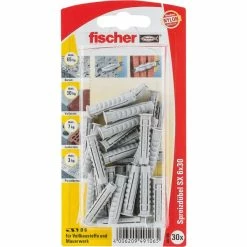 Fischer SX 6x30 K, Cheville (Gris Clair)
