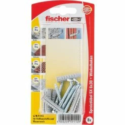Fischer SX 6x30 WH K, Cheville (Gris Clair)
