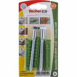 Fischer SX GREEN 12x60 S K, Cheville (Vert)