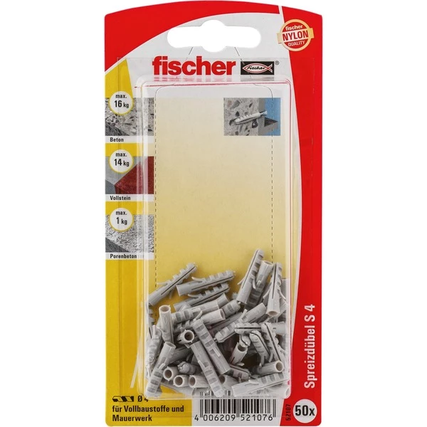 Fischer S 4 K, Cheville (Gris Clair)