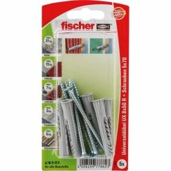 Fischer UX 8x50 R S K, Cheville (Gris Clair)